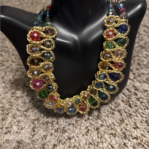 Elegant Multicolor Gemstone Necklace 14 - Picture 5 of 5